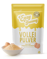 EASY YUMMY - Vollei-Eipulver (1000g = 80 Eier) aus Regionalen Niederländischen Freiland-Eiern | mítosz 1-Ei-Messlöffel | Wiederverschließbarer Beutel, lange Haltbarkeit | Rührei, Kochen, Backen | 100%-ban őket