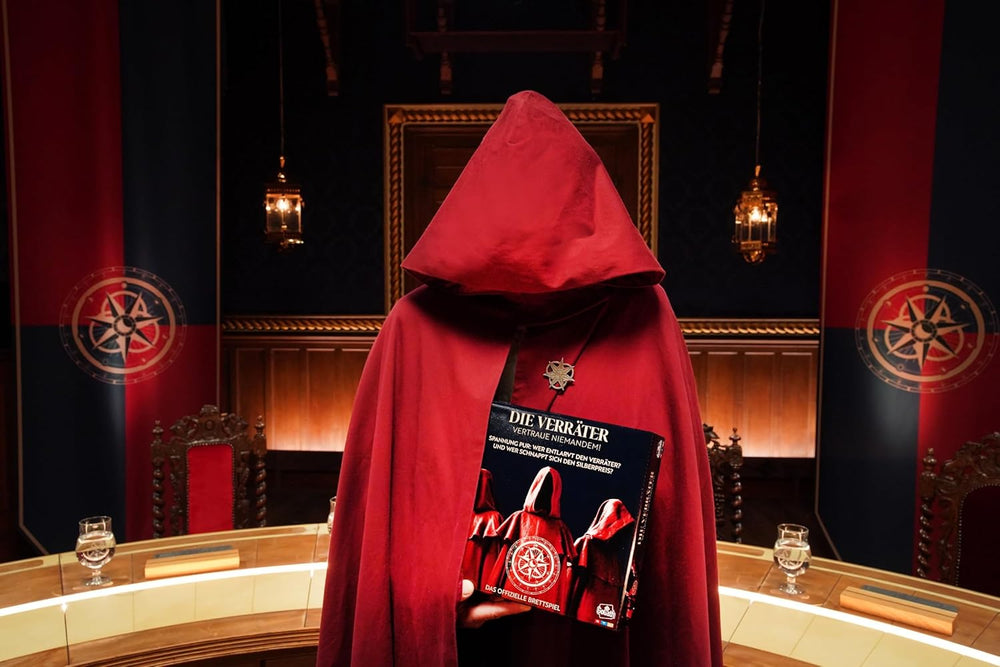 Goliath: Traitors, társasjátékok 12 éves kortól, társasjátékok 4-6 játékos számára, a játék az azonos nevű tévésorozaton alapul