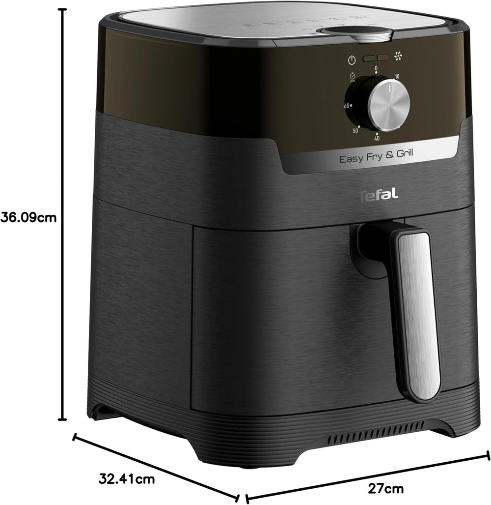 Tefal EY5018 Easy Fry & Grill Classic Air Fryer, 2 az 1-ben technológia (Air Fryer and Grill), XL, 4,2 liter 6 adaghoz, 1550 Watt Háztartási gépek Naty Shop