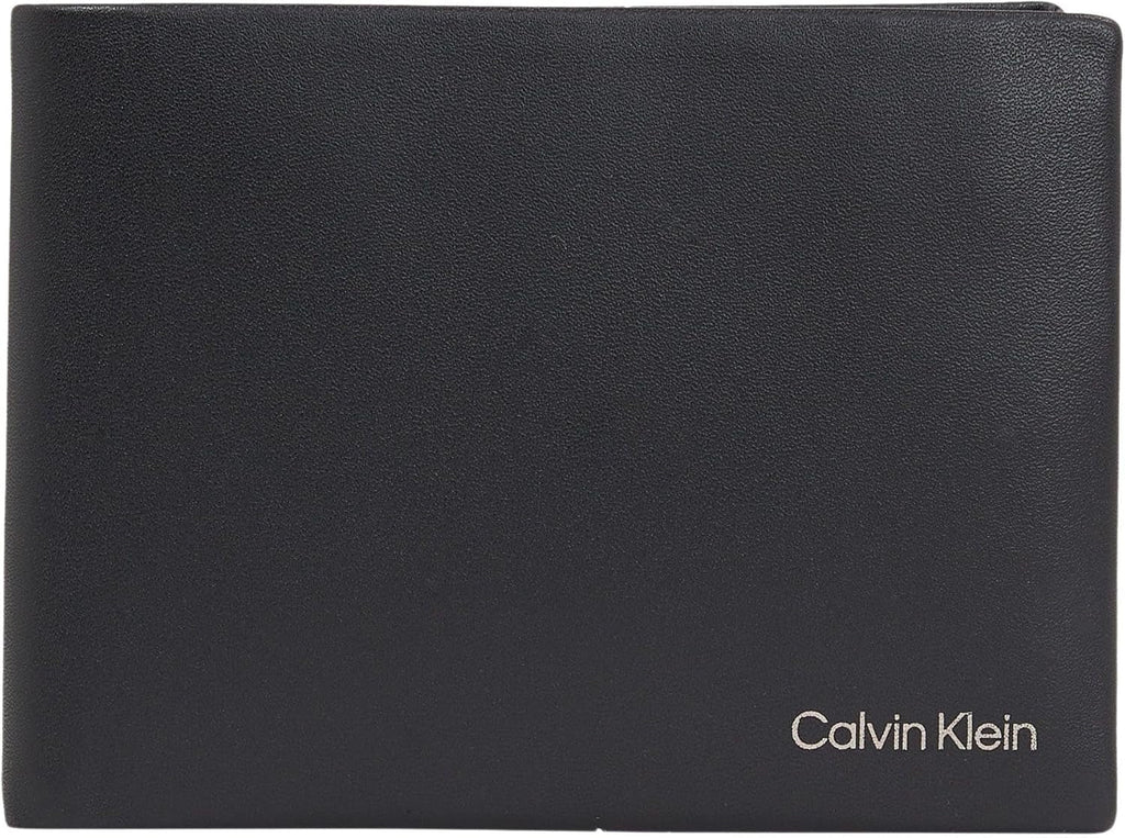 Calvin Klein Bifold pentru bărbați Ck Concise 5cc W/Coin L K50k510599 Portofele Portofel Barbati Naty Shop Negru Os
