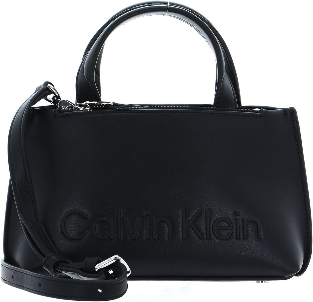 Calvin Klein Ladies Ck Set Mini Tote K60k610167 Tote Bag Genti Femei Naty Shop Negru (Ck Black)