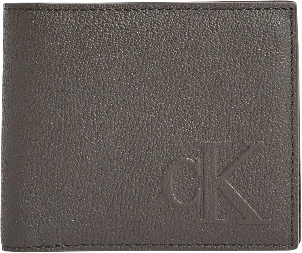 Calvin Klein Men's Sculpted Impression Billfod Cc Lv04g1022g Travel Accessories Bi-Fold Wallet Portofel Barbati Naty Shop Gri (Beluga) Os