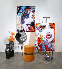 Casablanca design modern GILDE sculptura Osaka negru H: 44 cm W: 41 cm D: 10cm 43491 Statuete si sculpturi Naty Shop