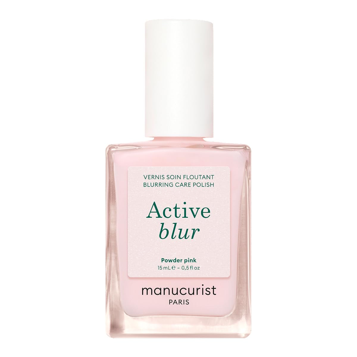 MANUCUIST Nail Care Repair Active Glow Raspberry (rózsaszín) bio-alapú: édes mandula, málna, tápláló és fényes körömlakk, átlátszó rózsaszín hatás - Nude körömlakk