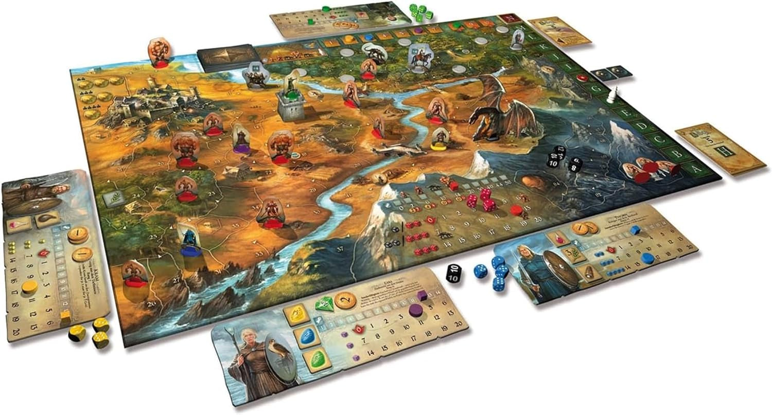 KOSMOS 691745 Legendele din Andor - Jocul de bază, Clasicul fanteziei, Kennerspiel des Jahres 2013, joc de societate fantasy cooperativ pentru vârste de 10 ani și peste