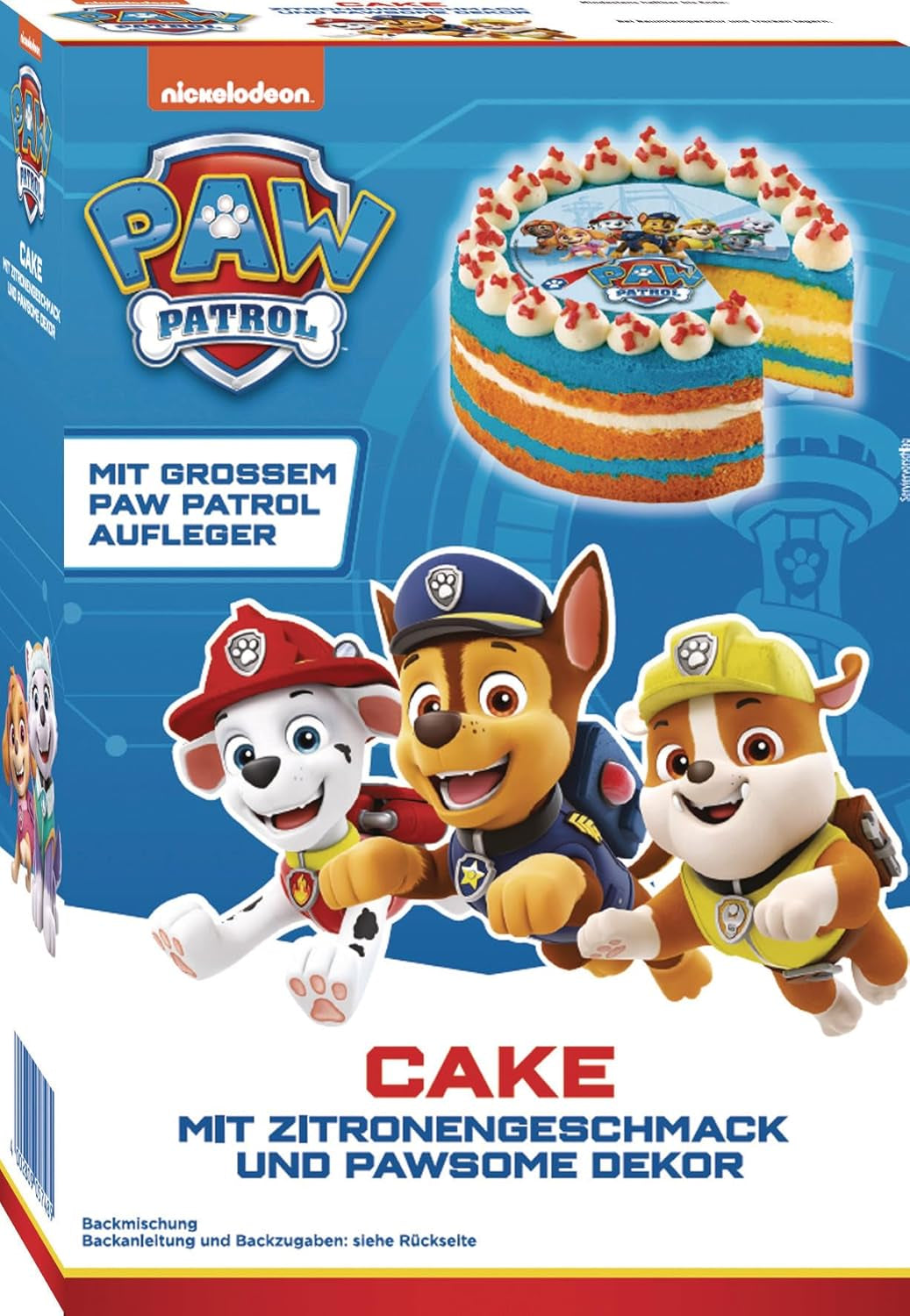 RUF X PAW Patrol Muffin Backmischung Mit Erdbeer-Geschmack, Für 12 Paw Patrol Muffins, Inkl.16 Oblaten-Auflegern Und Pawsome Muffin-Förmchen, 1 X 394G Naty Shop 307 G (1 Er Pack) Kuchen