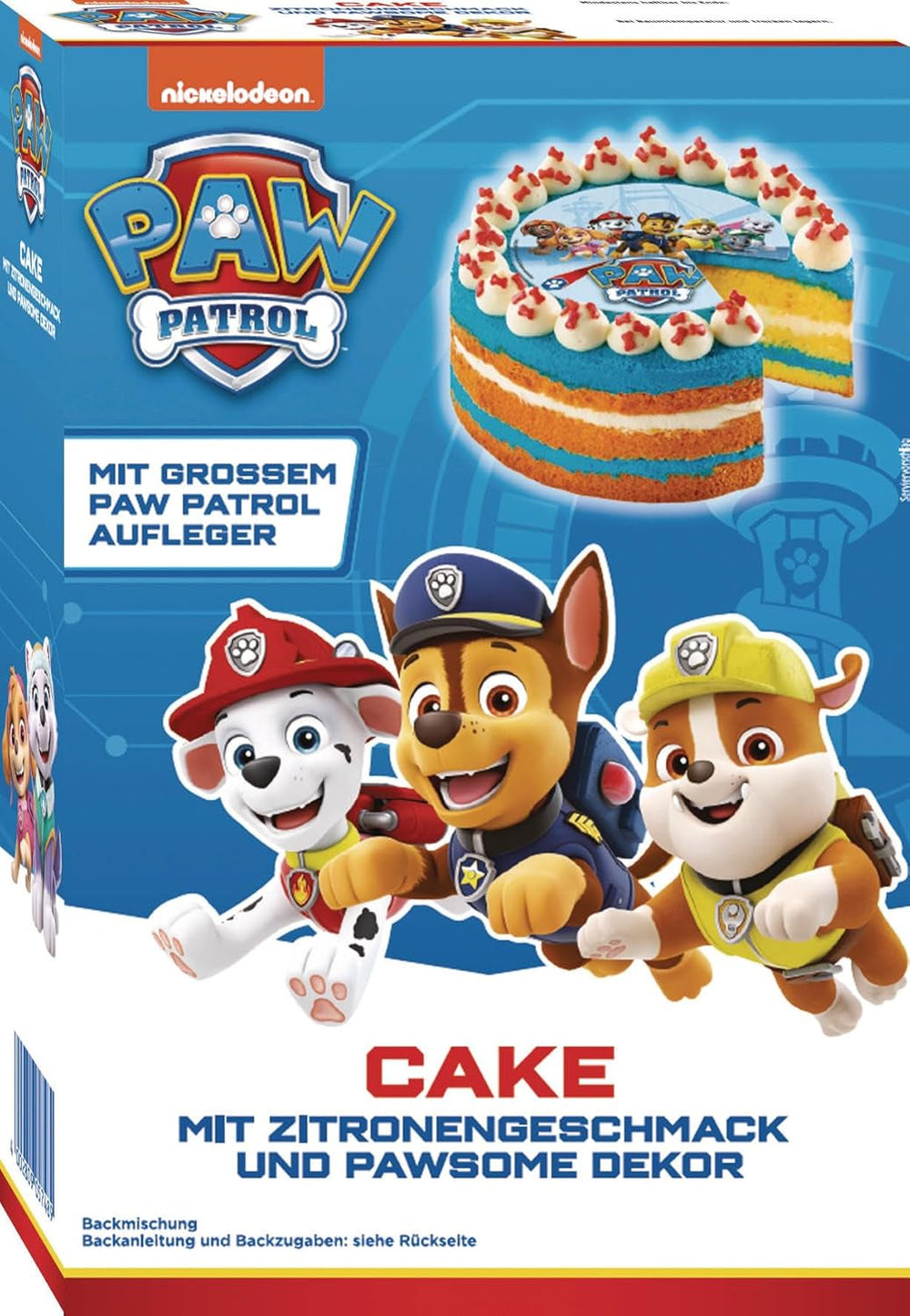RUF X PAW Patrol Muffin Backmischung Mit Erdbeer-Geschmack, Für 12 Paw Patrol Muffins, Inkl.16 Oblaten-Auflegern Und Pawsome Muffin-Förmchen, 1 X 394G Naty Shop 307 G (1 Er Pack) Kuchen
