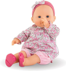 Corolle 9000130310 - Mon Grand Poupon Louise, Weichkörperpuppe, Schlafaugen, kann sitzen und Daumenlutschen, Vanilleduft, 36cm, ab 2 Jahren