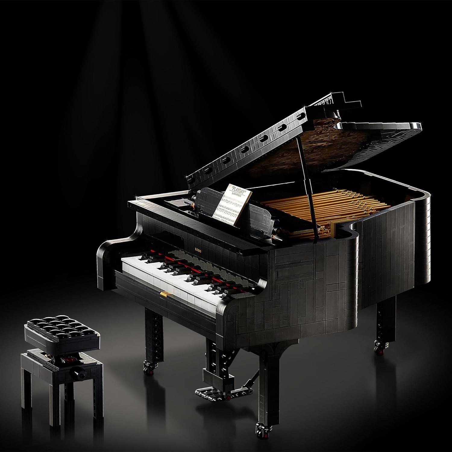 LEGO Ideas koncertszárny (21323); Bauset; Ihr eigener Konzertflügel; tolles Modellbauprojekt becsült Pianisten, Musiker, Musikliebhaber oder Bastler (3.662 Teile)