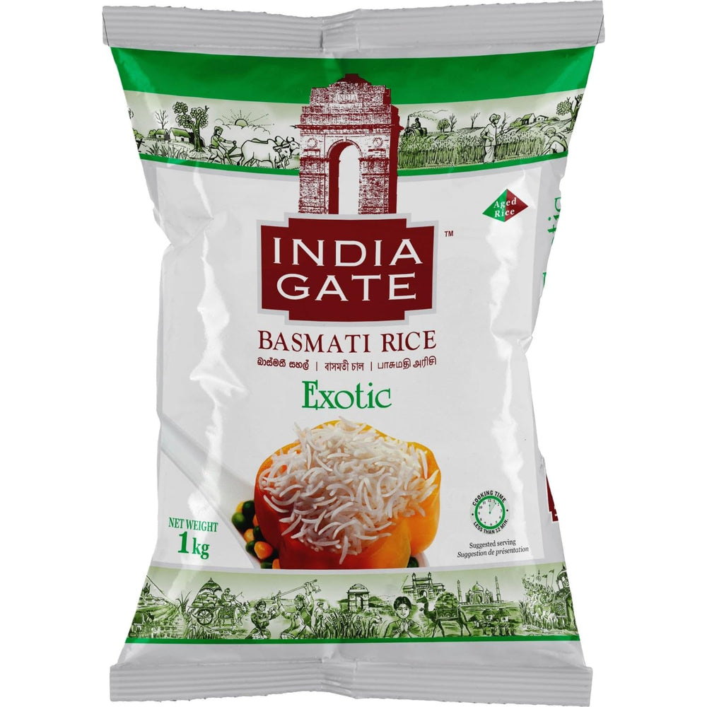 INDIA GATE Premium Basmati Rice – Hosszú szemű finom, aromás rizs Indiából, finom hosszú szemű (1 x 5 kg)
