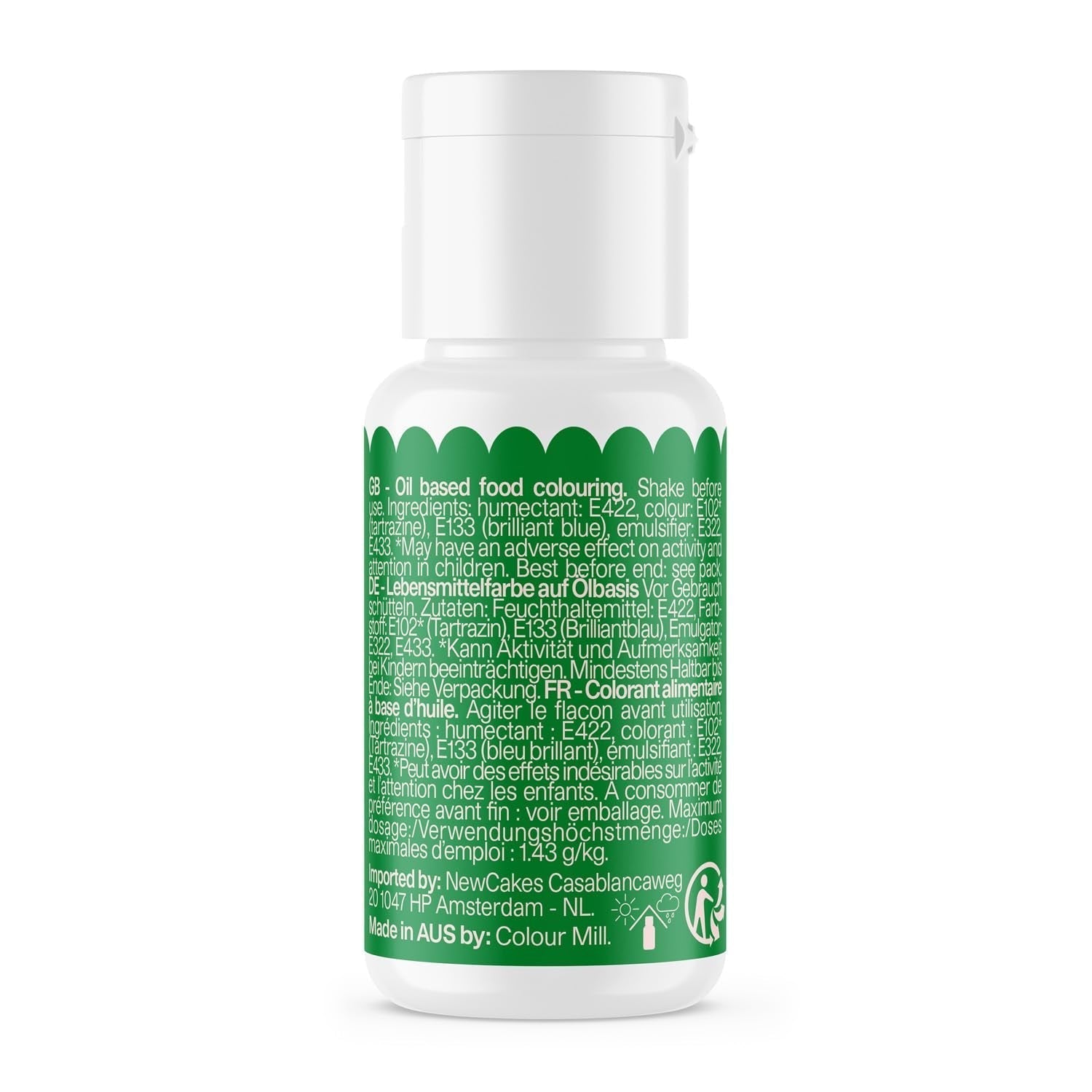 Colorant alimentar Colour Mill Oil Blend Forest Oil - Colorant alimentar pentru ciocolată, fondant, brioșe, prăjituri, copt, macaroane - Colorant alimentar pentru decorarea torturilor - 100 ml