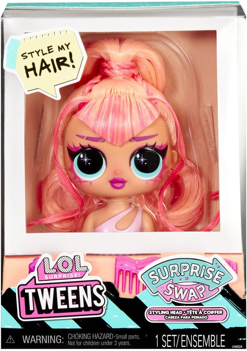 L.O.L. Meglepetés! Tweens Surprise Swap Series - Styling-Köpfe mit tollen Haar-Accessoires und wunderschönem Haar - Ideális a Kinder ab 4 Jahren, Mehrfarbig számára