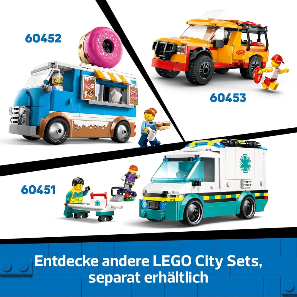 LEGO City Abenteuer-Wohnmobil - Wohnwagen Spielzeug für Jungen und Mädchen ab 6 Jahren - Inkl. 3 Minifiguren und Camping Zubehör - Geschenkidee zum Geburtstag und für die Feiertage 60454