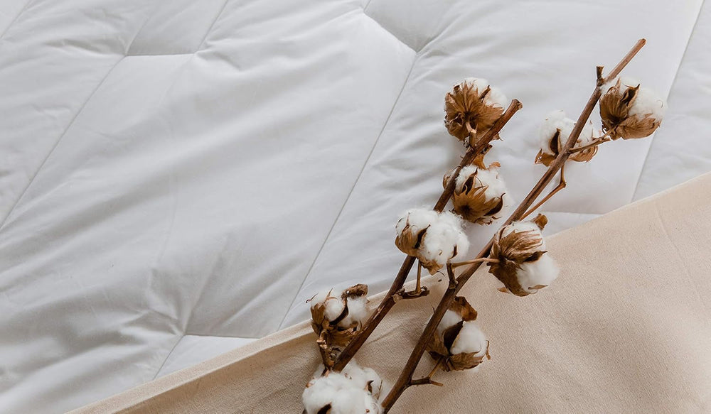 Plapumă din bumbac Percale, 240 X 220 cm, de înaltă calitate, 100% bumbac Percale, moale și confortabil, rezistent, finisaj fin, fabricat în Franța, alb Plapumi si pilote Naty Shop