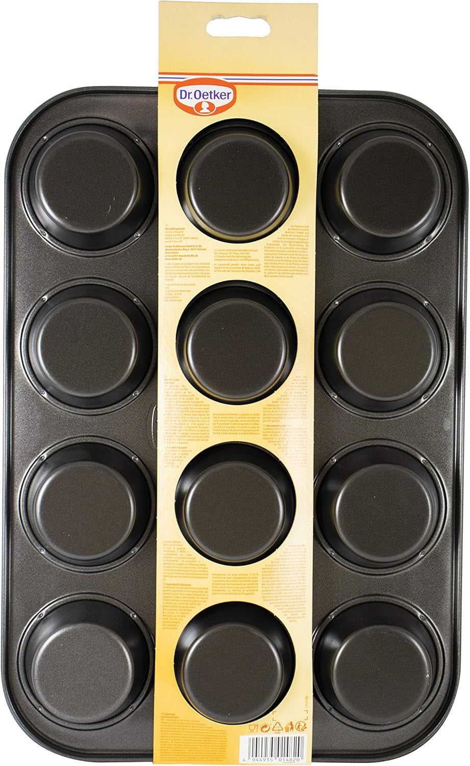 Dr. Oetker Muffinform 12-Er Mini Ø 7 cm, Cupcake Form Für Saftige Muffin, Muffinblech Mit Antihaftbeschichtung, Menge: 1 Stück Formák és tepsi Naty Shop