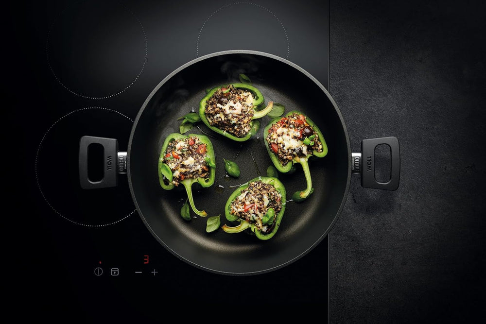 Woll Nowo Titanium Kasserole - Induktiv -, Ø 32 cm, 8 cm Hoch, 5,5 liter, Mit 2 Seitengriffen - Geeignet Für Alle Herdarten Sütőformák és tálcák Naty Shop