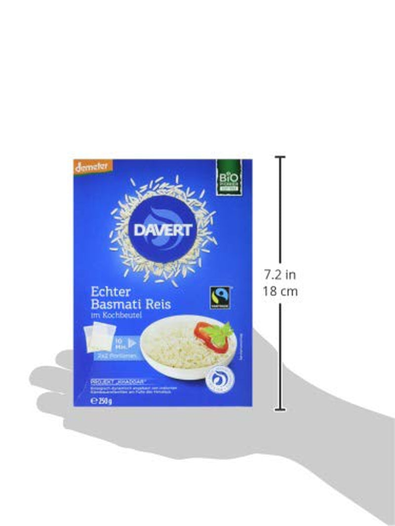 Davert bio Basmati rizs főzőtasakokban, 2 zacskó, 250g