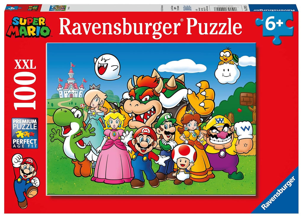Puzzle jigsaw pentru copii 100 piese XXL - Nintendo Super Mario Fun Puzzle Naty Shop Singur Singur