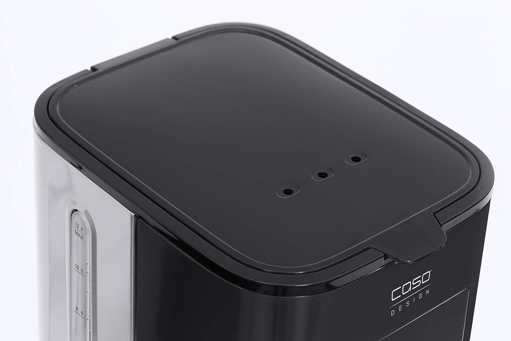 Espressor CASO Coffee Taste and Style cu filtru permanent, 1,5 l, temperatură optimă de preparare 92-96 °C, sistem anti-picurare, cap de preparare optimizat, oțel inoxidabil, 12 cești