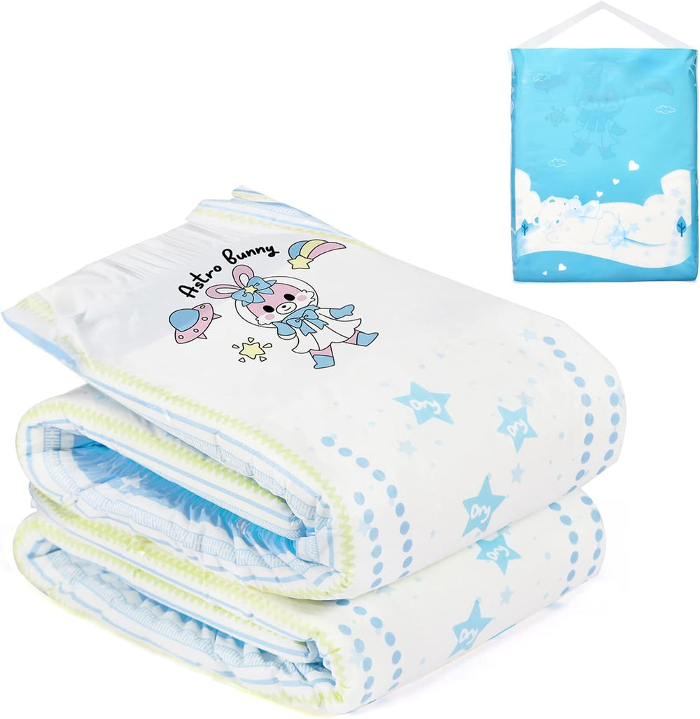 Nyomtatott pelenkák felnőtteknek, 5500-5800 ml, 2 csomag, 3 nyomat véletlenszerű választék - Astro Babies (L)