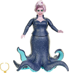 Mattel DISNEY Arielle, die Meerjungfrau - Ursula mit Tentakeln, abnehmbarer Halskette und lavendelfarbener Hochsteckfrisur für endlosen Frisierspaß, für Kinder ab 3 Jahren geeignet, HLX12