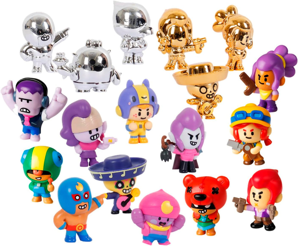 Bizak Brawl Stars 64112017-1 1. figura darab 4 cm-es figura meglepetésdobozban Többszereplős harci játék Korosztály 3+ Akciófigurák Naty Shop