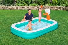 Bestway Family Dunk N' Splash medence kosárlabda karikákkal 251 x 168 x 102 cm