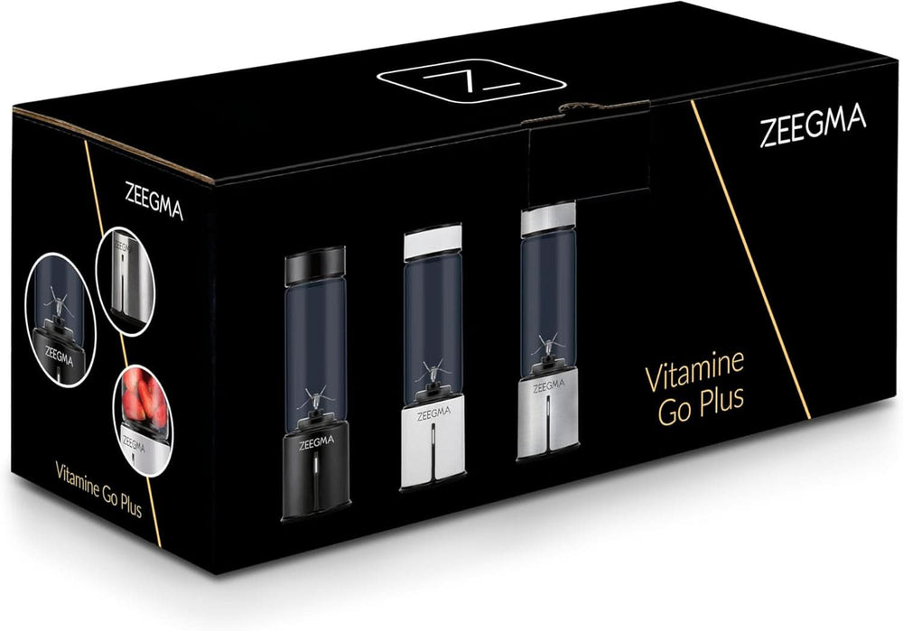 ZEEGMA Vitamine GO Tragbarer Mixer Für koktélok és turmixok 300 W, személyi turmixgép, mini mixer 450 ml Mit 6 Klingen, 2 Geschwindigkeiten Akku 5000 Mah, 25 Anwendungen Pro Ladung Mother Shop si Copilul Naty