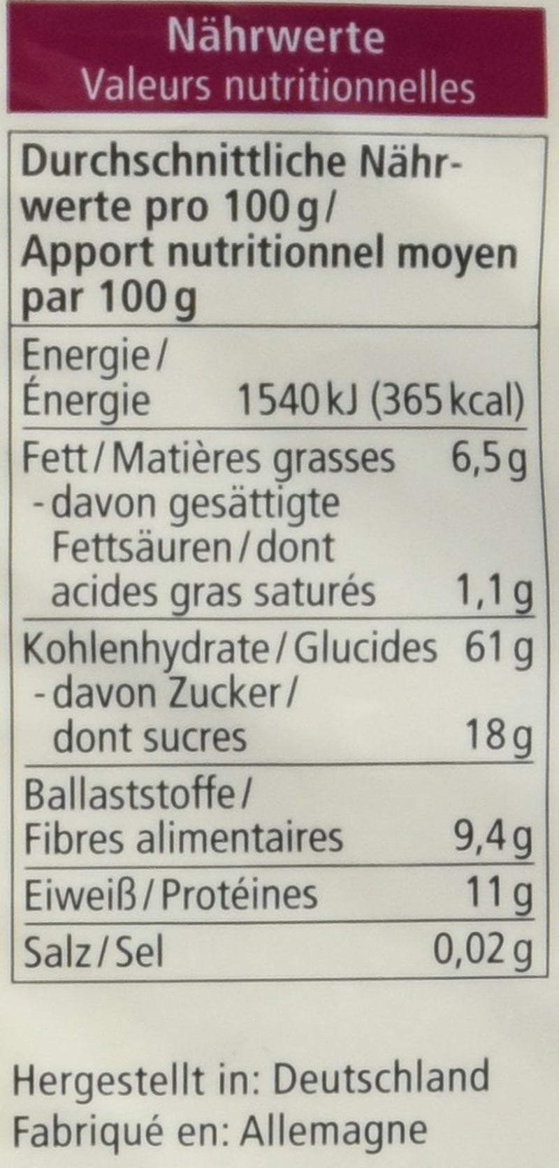 Bio müzli erdei gyümölcsökkel, 750g