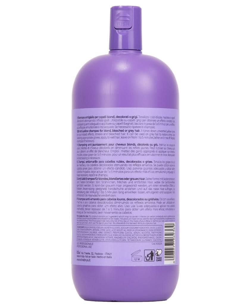 Inebrya BLONDesse No-Yellow sampon, 1000 ml zuhany és fürdő Naty Shop