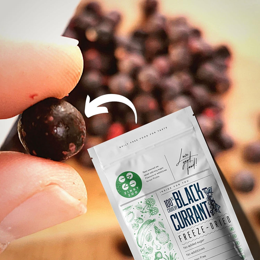 Coacăze negre liofilizate | Coacăze uscate 100% naturale | Fără zahăr adăugat Dulciuri liofilizate sănătoase | Fructe liofilizate Fructe liofilizate Produse deshidratate Naty Shop