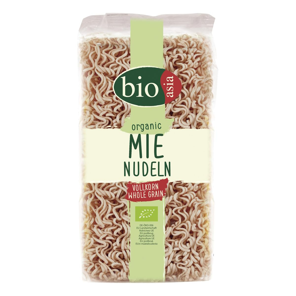 BIOASIA Bio Mie tészta, teljes kiőrlésű gabonából, gyorsan és egyszerűen elkészíthető (1 x 250 g)