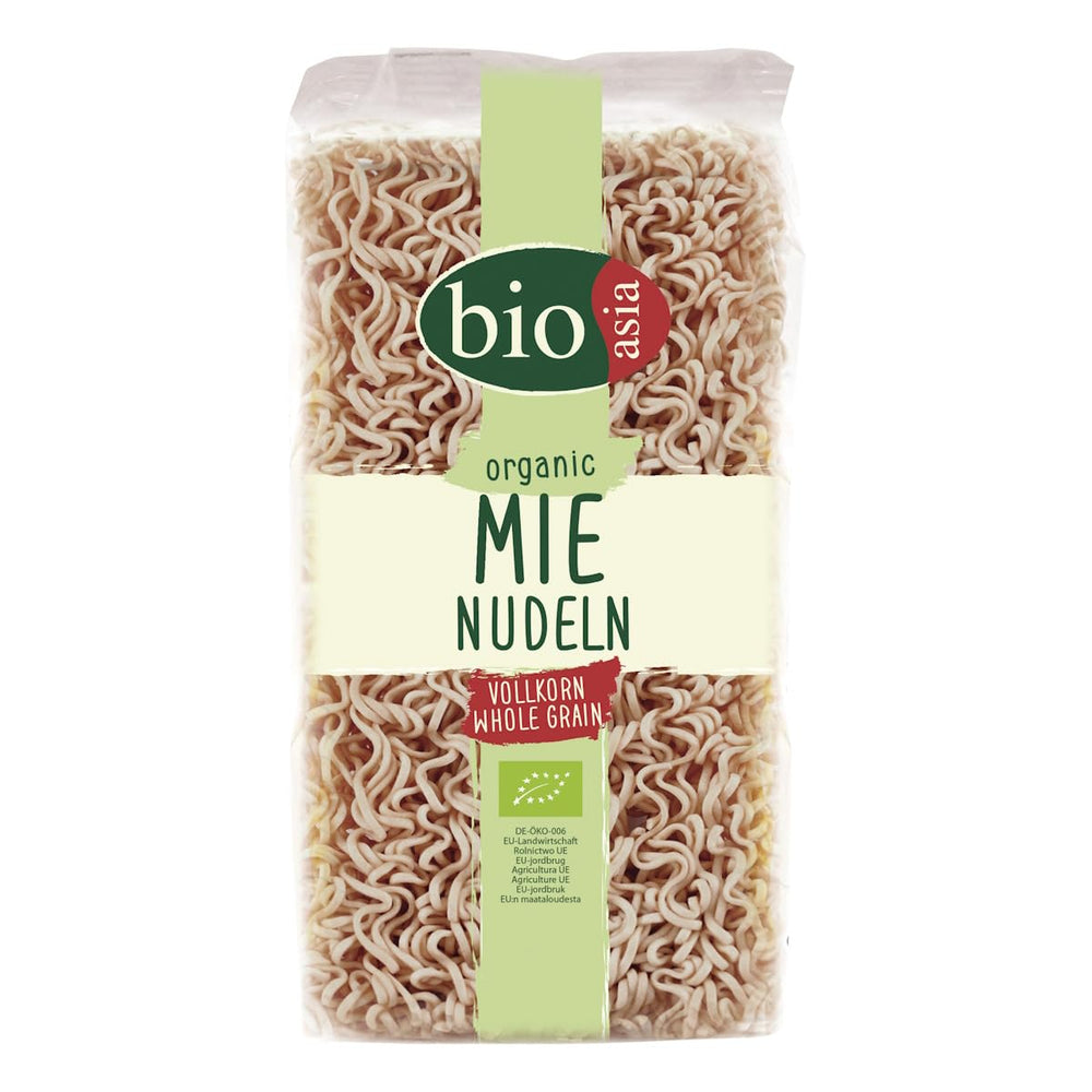 BIOASIA Bio Mie tészta, teljes kiőrlésű gabonából, gyorsan és egyszerűen elkészíthető (1 x 250 g)