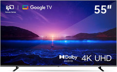 Google TV 4K UHD 139,7 cm (55 inch) cu Google Play și Google Cast integrate, HDR 10, Dolby Vision, Dolby Atmos, Memc, control vocal, negru, 4K, 139,7 cm (55 inch)