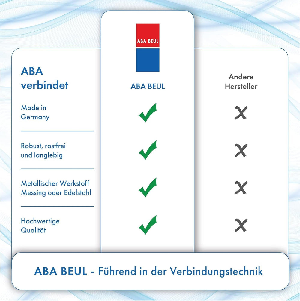 ABA Beul 12015.006.2 Conector furtun rezistent, alamă, 3/4"