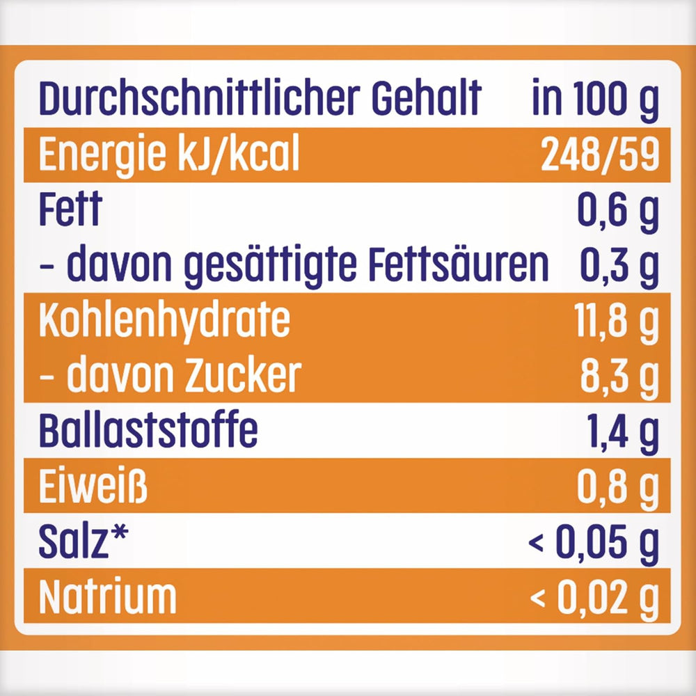 Mangó alma és őszibarack szószban egy zacskó keksszel (6 x 120 g), hozzáadott cukor nélkül, enyhe gyümölcsökből és értékes gabonafélékből készül, ideális csomagolt harapnivalókhoz és útközben.