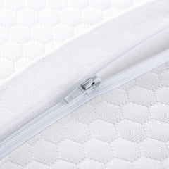 Elviros Husă de pernă respirabilă, pernă 64 X 12,5/10,5 X 38 cm, gri (numai față de pernă) Perne ortopedice cervicale Naty Shop