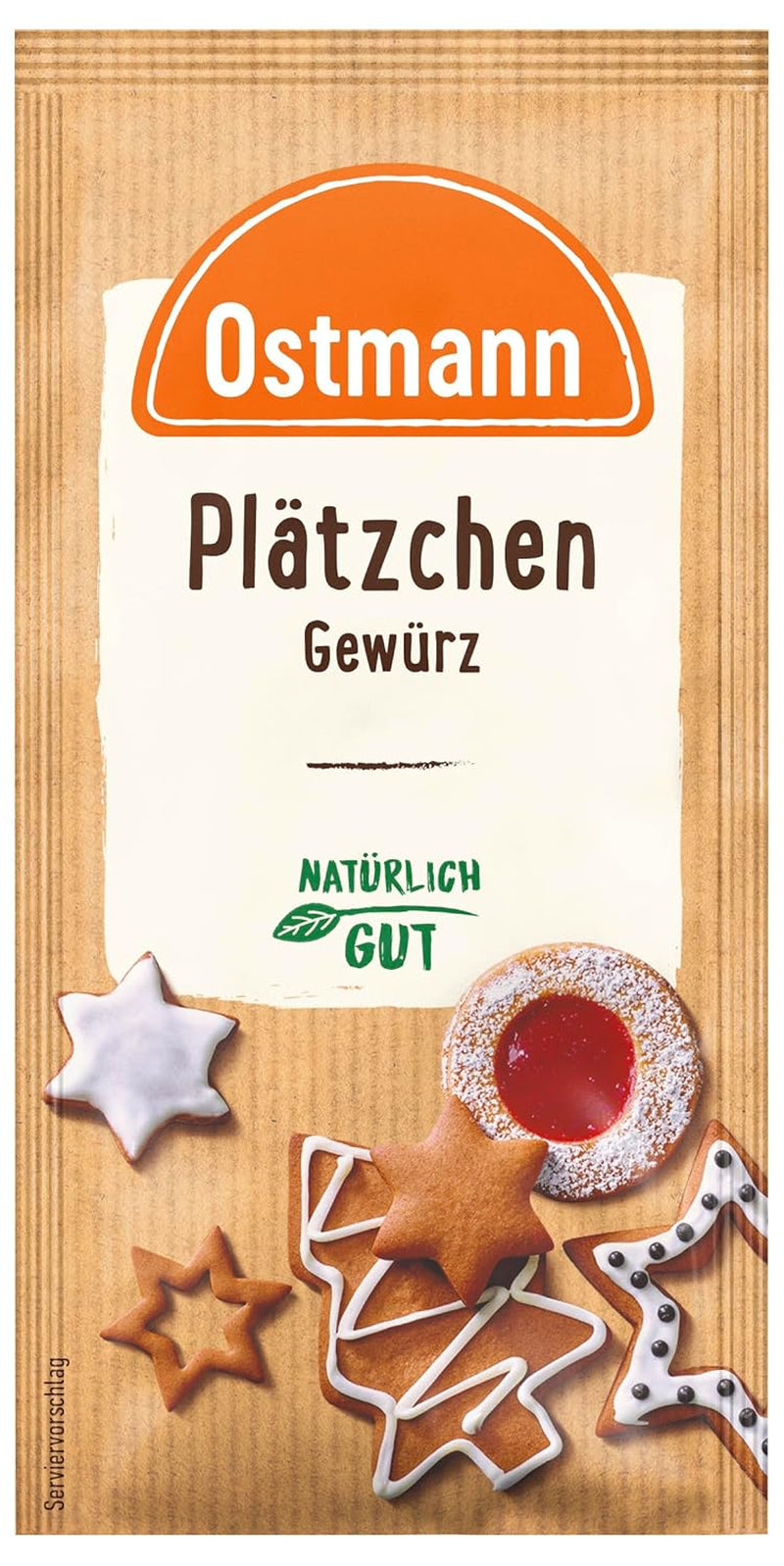 Ostmann Gewürze – Glühwein-Gewürz, Gewürzmischung für Glühwein, Punsch, Feuerzangenbowle & Kinderpunsch, ideális a Winter- und Weihnachtszeithez, vegán, 12 g (1 csomag)