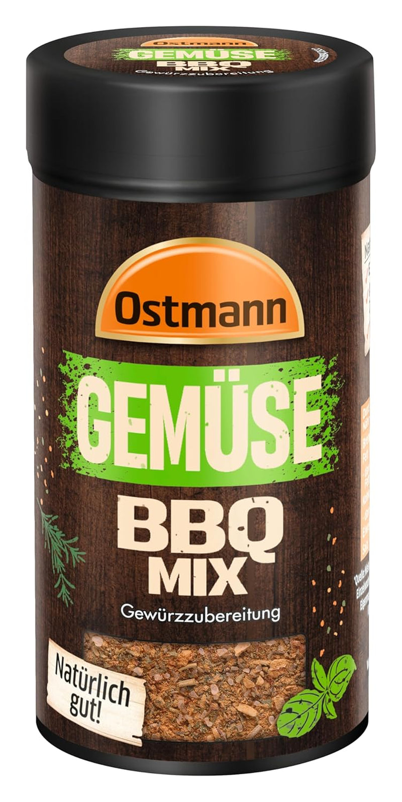 Ostmann Gewürze - Gemüse BBQ Mix | Gewürzzubereitung für Gemüse | Mediterrane Kräuternote für Grillgemüse, Tofu und Co. | 120 g szűrőben