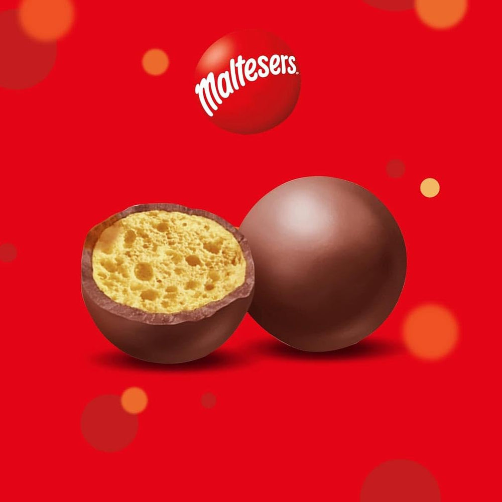 Maltesers csokoládégolyók ropogós és könnyű közepével, légies csokoládé snack, 1 csomag (1 x 175 g)