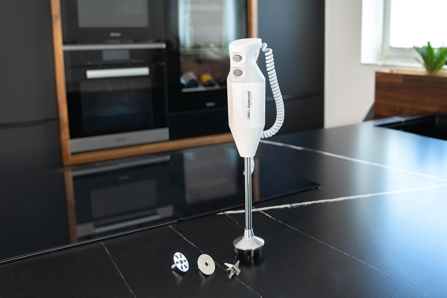 ESGE Zauberstab P 200 Profi, Stabmixer Weiß Inkl. Zubehör, Bis Zu 17 000 U/min, 90860, Weiß/Grau Kitchen Naty Shop