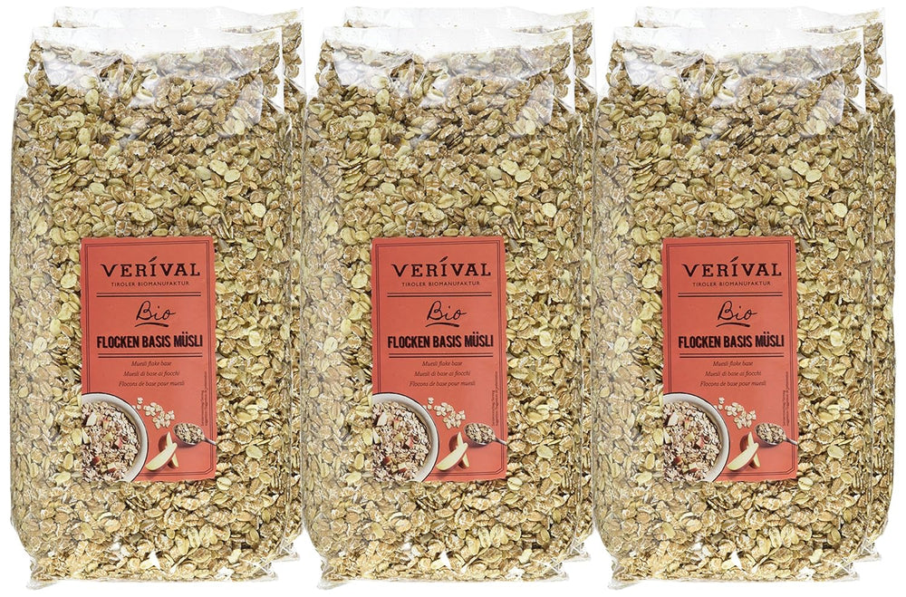 Verival Flakes müzli alap - bio, 6 csomag (6 x 1 kg)