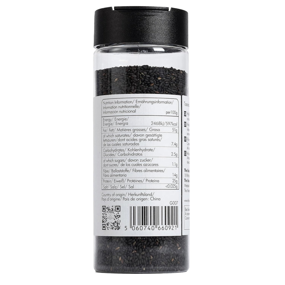 - Gerösteter schwarzer szezám 150g | Ballaststoffreich | Fehérjeforrások vegán | Reiches Aroma | Antioxidáns | Einfach streuen