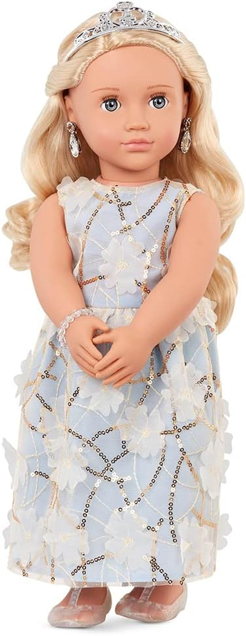 Generációnk - Ellory - 46 cm-es bábu - szőke Haar & Blaue Augen - Schmuck-Accessoires - Vorgetäuschtes Spiel - Spielzeug für Kinder ab 3 Jahren