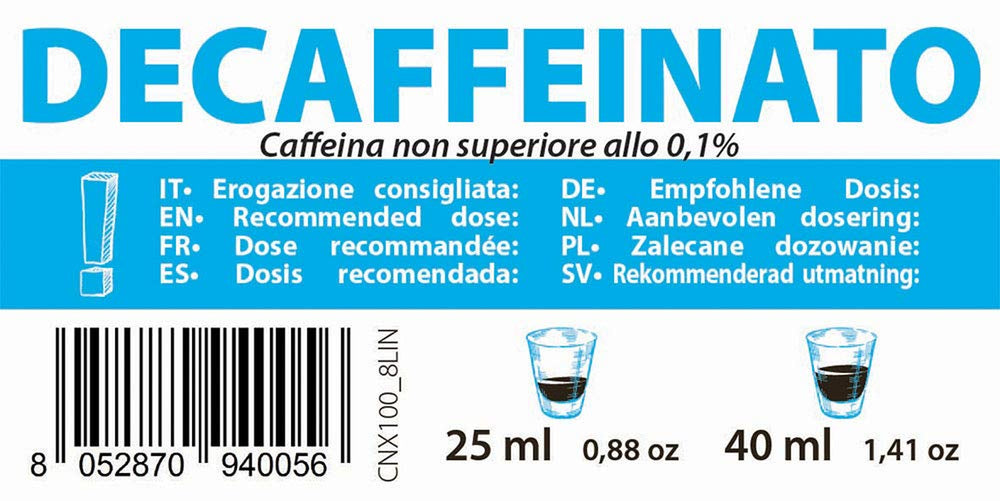 Decaffeinato Coffee Capsules Nespresso Compatible 5.6g x 100 capsules