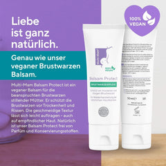 Multi-Mam Balsam Protect Beruhigt Und Schützt Trockene Und Rissige Brustwarzen Während Und Vor Der Stillzeit, Brustwarzencreme Stillen, 30 ml Tubustartozékok Élelmiszer és szoptatás Bebe Naty Shop