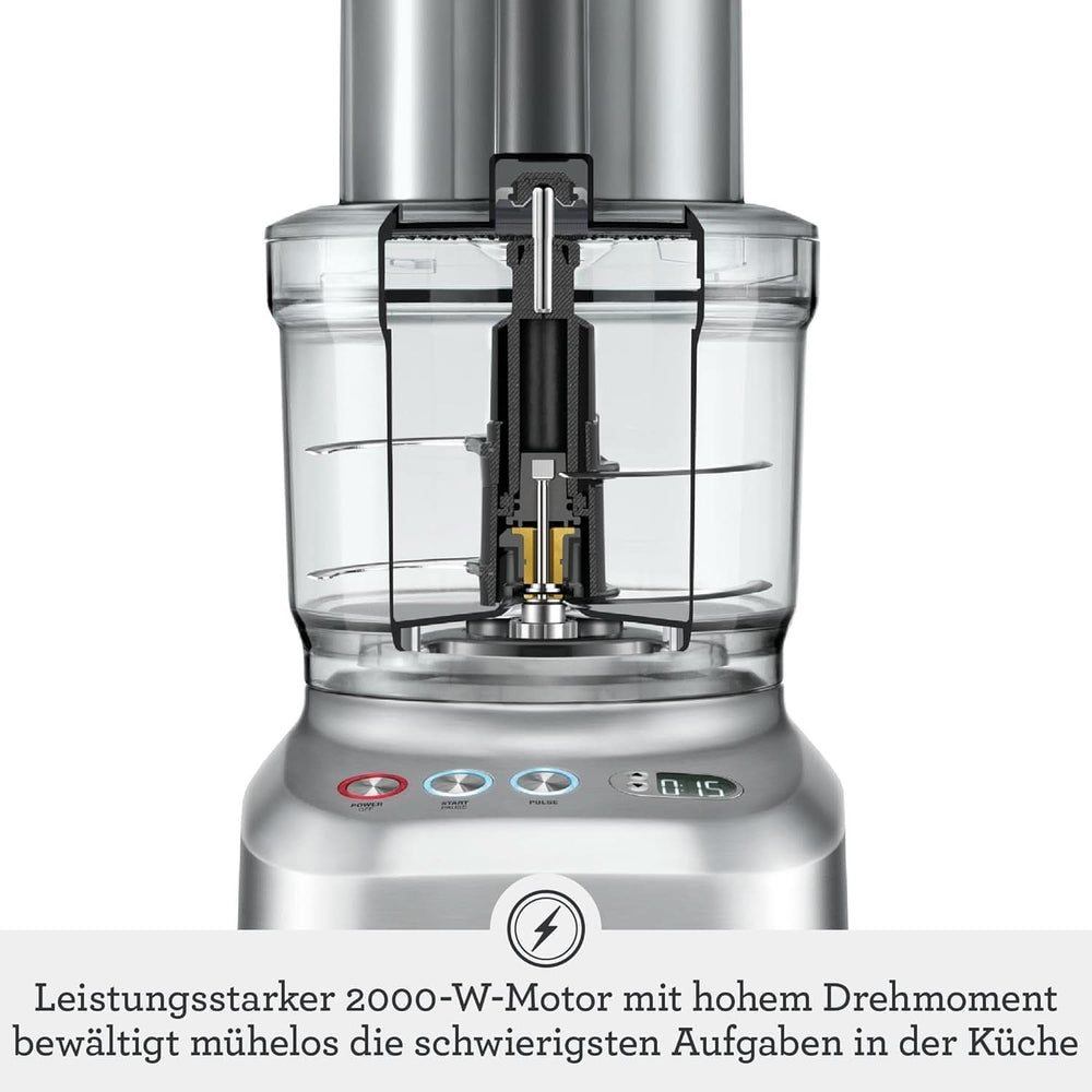 Sage Appliances SFP820 the Kitchen Wizz Peel Und Dice, Küchenmaschine, 2000 Watt Mother and Child Naty Shop