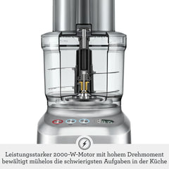 Sage Appliances SFP820 the Kitchen Wizz Peel Und Dice, Küchenmaschine, 2000 Watt Mother and Child Naty Shop