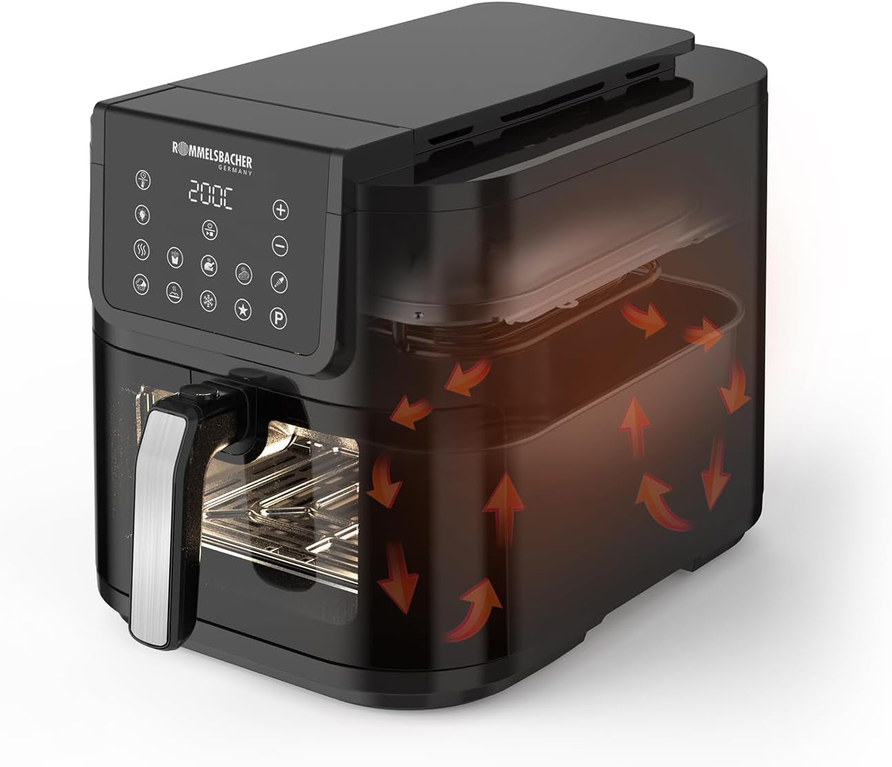 ROMMELSBACHER Légsütő ablakos FRH 1700, 10 program, csendes Készülékek Naty Shop