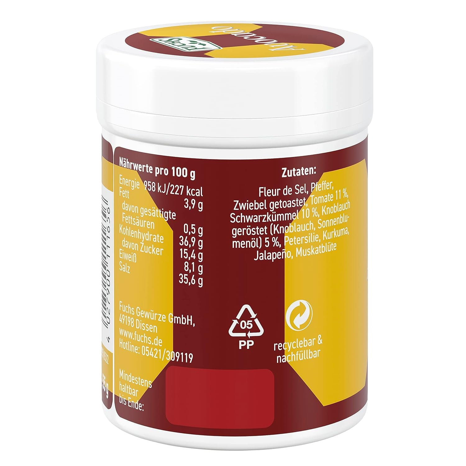 Fuchs Gourmet Selection Avocado Gewürzzubereitung, 55 g